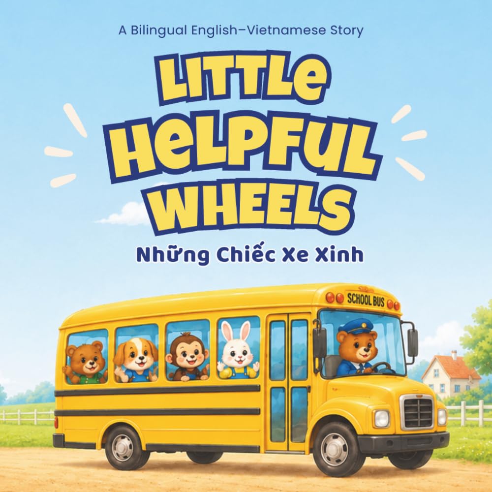 Little Helpful Wheels: A Bilingual English-Vietnamese Vehicle Story for Kids About Cars, Trucks, Kindness, and Helping Others (Little Vietnamese Roots)