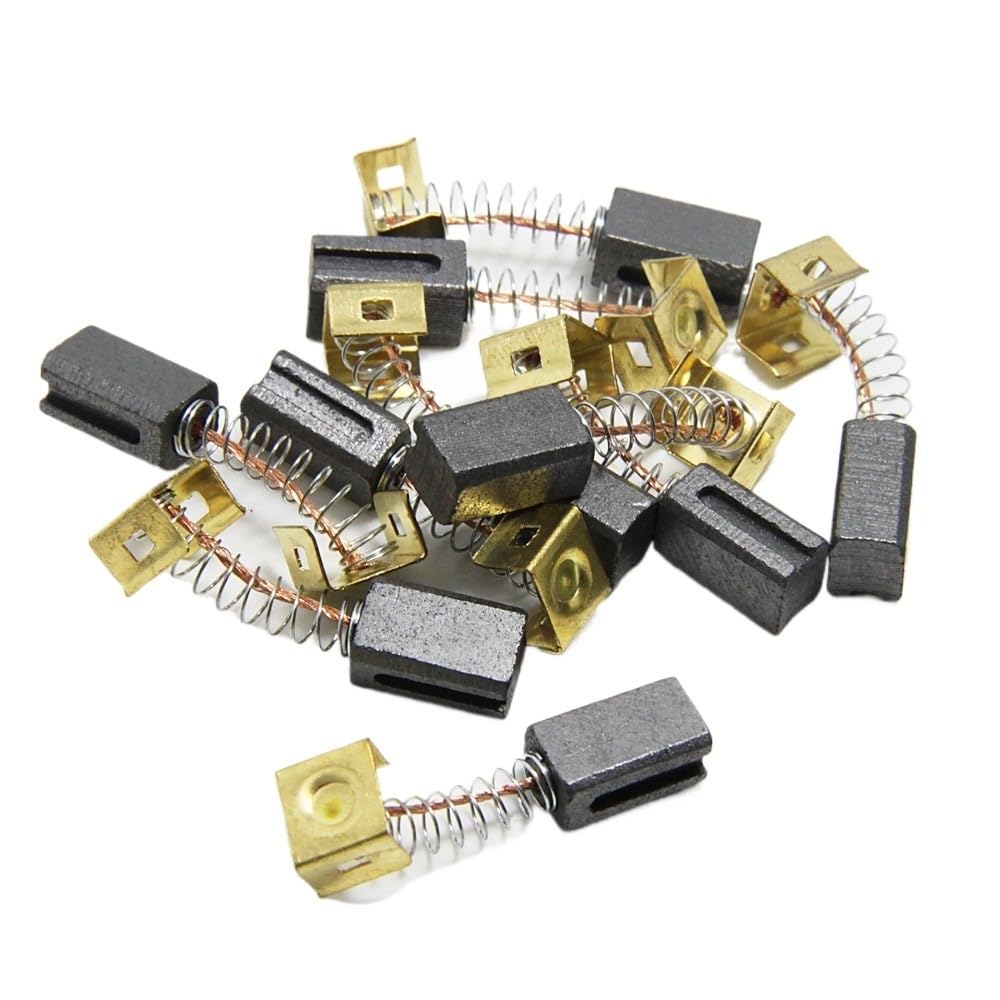 5 paia di spazzole in carbonio 6,4 x 7,9 x 12,5 mm 596071-00 per smerigliatrice angolare motori elettrici CD105 CD110 CD115 KG900