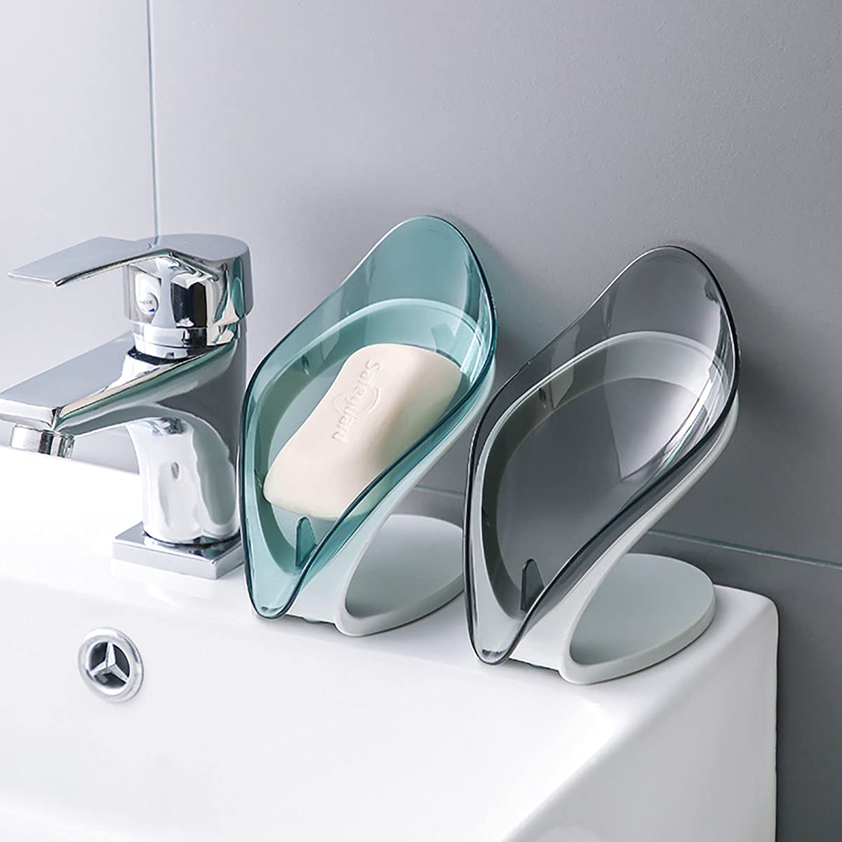 DD Retails Leaf Shape Soap Box,Soap Case for Bathroom,Self Draining Bathroom Soap Holder,Bar Soap Holder with Draining Tray (Pack of 1) (B094DH3JQG) Amazon Price History, Amazon Price Tracker