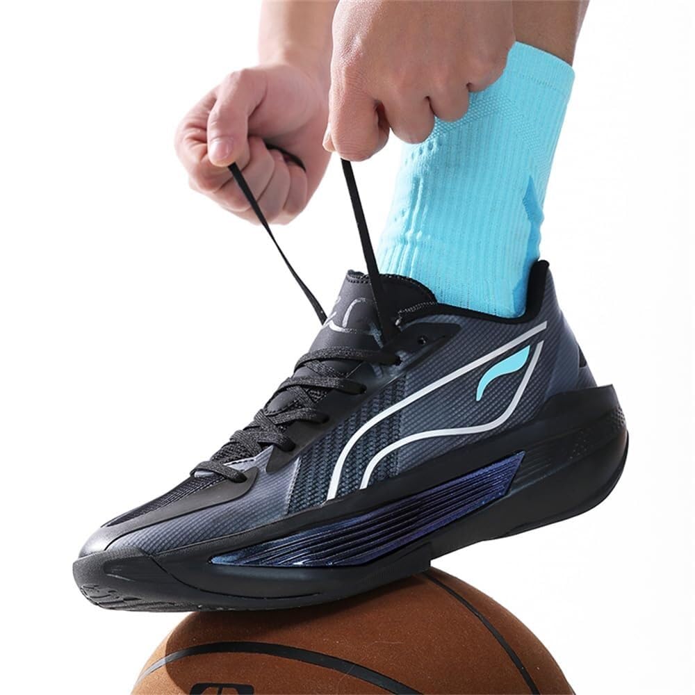 Genérico Zapatillas de Baloncesto for Hombre, con amortiguación, Resistentes al Desgaste, Antideslizantes, Agarre Rebote, Zapatillas Entrenamiento Deportivas Moda Zapatos para Caminar