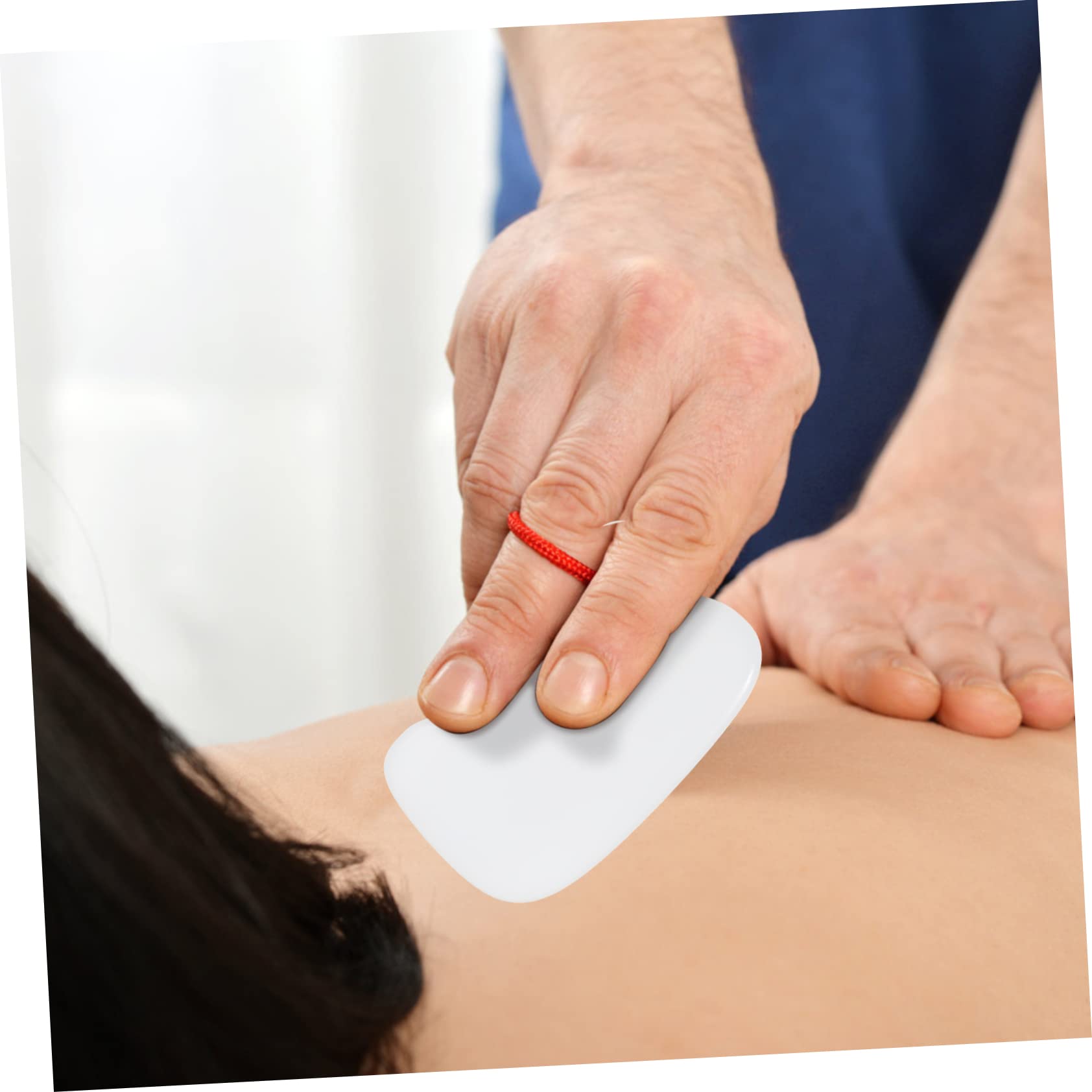 FRCOLOR 20 piezas jade gua sha tailandés herramienta de masaje rascador de espalda herramienta para rascar los músculos rascador de masaje para el cuerpo punto de disparo herramientas manuales gatillo