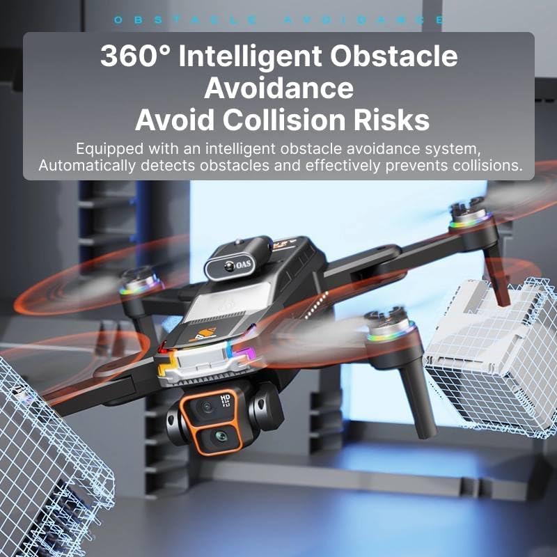 Image of JS39 Pro Drone with Intelligent Obstacle Avoidance, Dual Camera, 90 Degrees Lens (JS39 PRO)