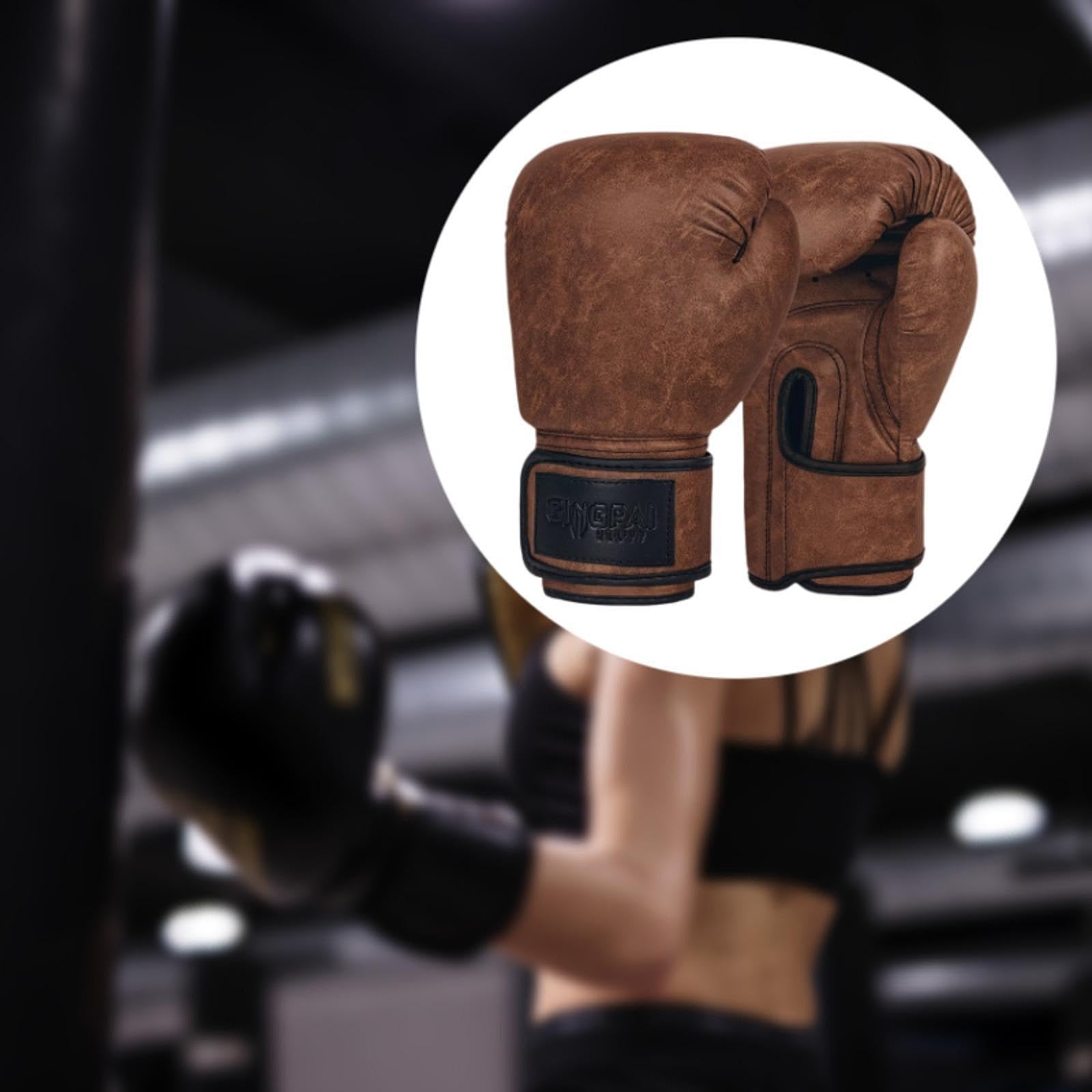 Boxhandschuhe Profi Boxhandschuhe Trainingshandschuhe Punchinghandschuhe Sparringhandschuhe mit Atmungsaktivem Pu für Fitnessstudio Kampfsport M