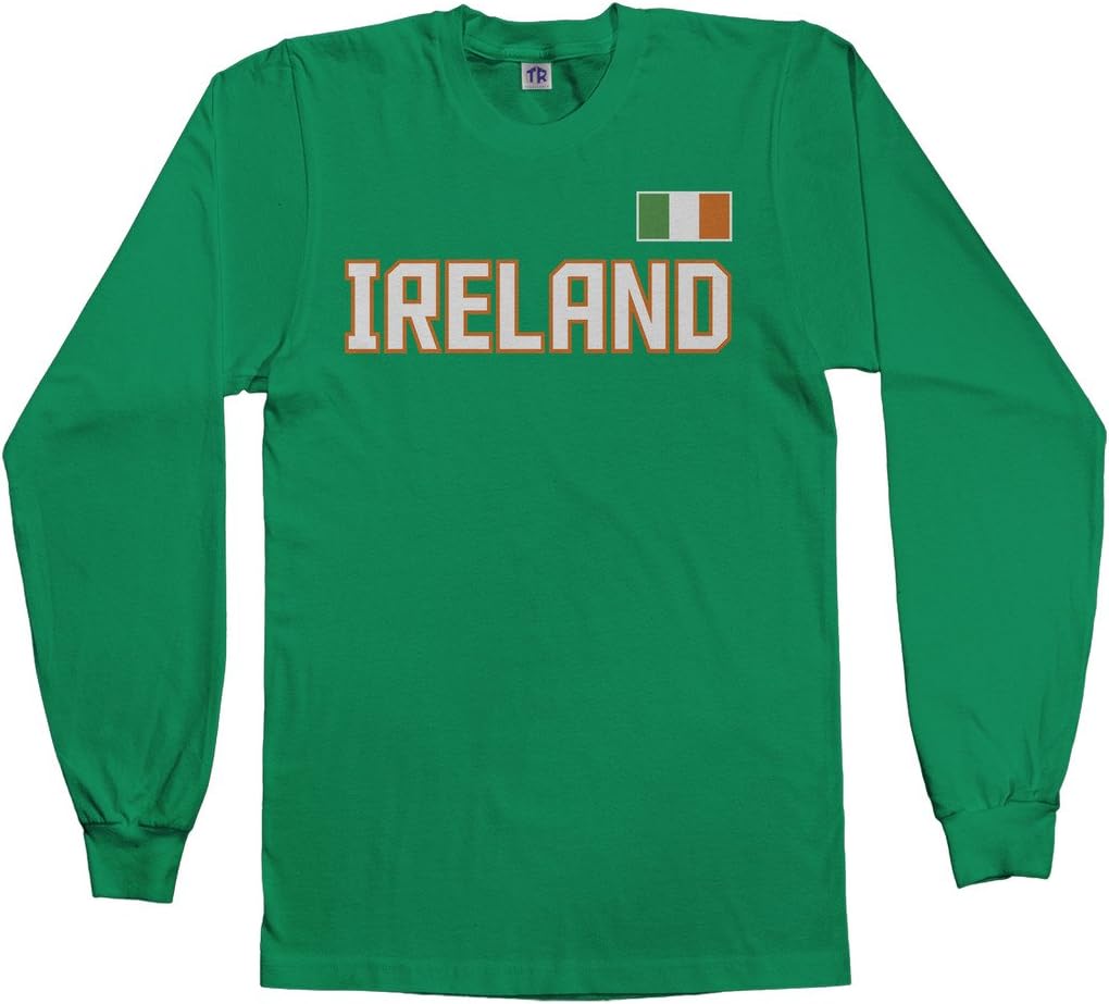 Threadrock Men's Ireland National Pride Long Sleeve T-Shirt