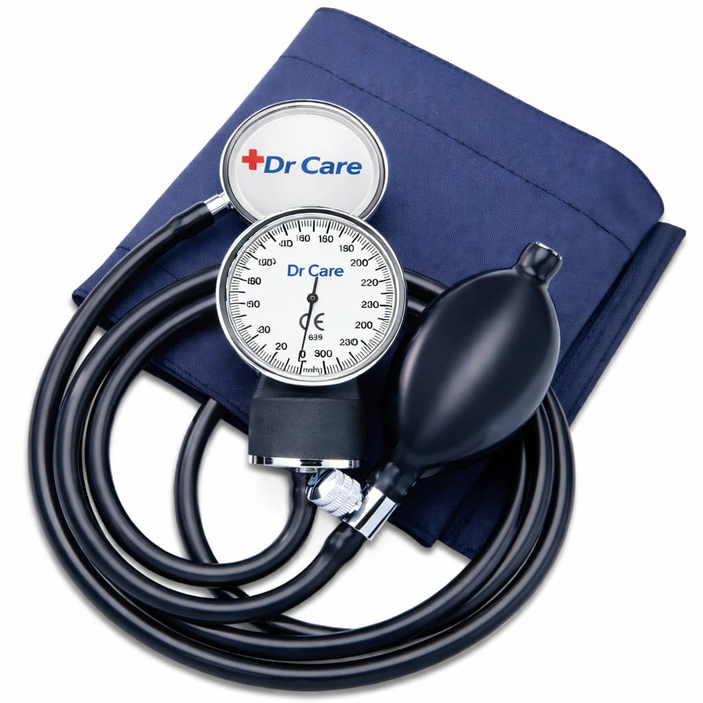 Dr. Care Blood Pressure Monitor BP Aneroid Sphygmomanometer with Basic Stethoscope Accurate and Essential Monitoring Tool