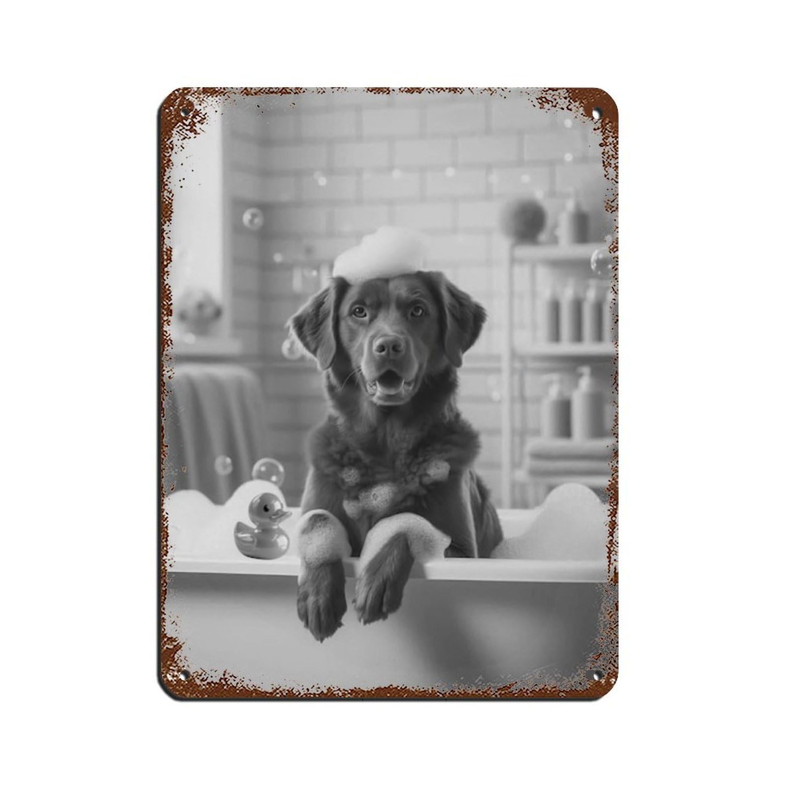 Chesapeake Bay Retriever,poster Retro Poster Metal Tin Sign Chic Art Retro Iron Painting Bar People Cave Cafe Family Garage Poster Wall Decoration 12x16inch(30x40cm)