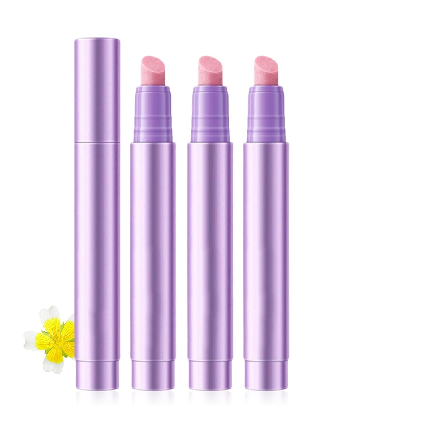 Cuticle Oil Pusher Pen Set, 3 Pieces, 2-in-1 Ceramic Pushers with Oil for Nail Repair, Hangnail & Dry Cuticle Removal, Professional Salon Manicure & Pedicure Tools