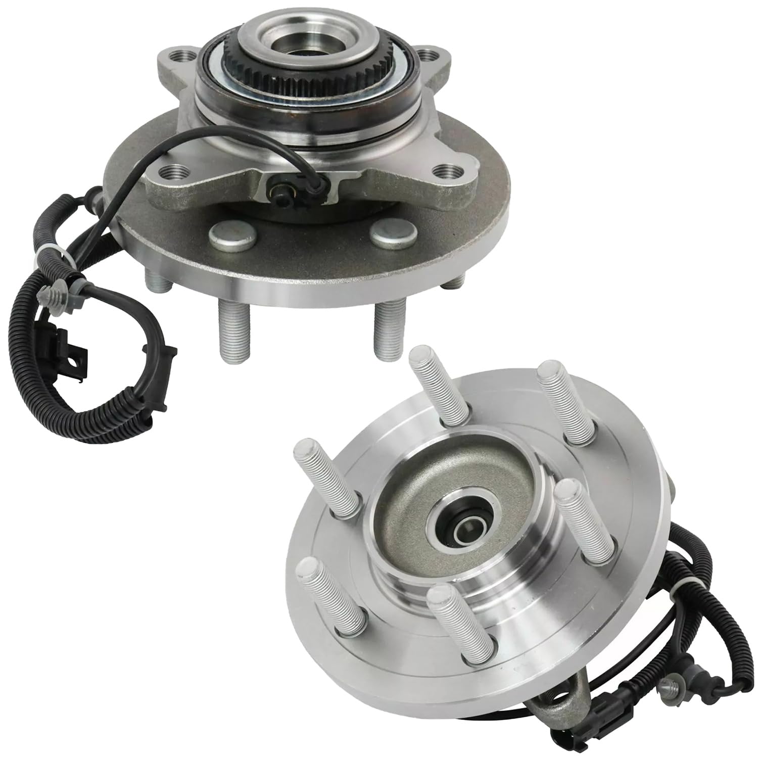 Detroit Axle - 4WD Front Wheel Bearing Hubs for Ford 2015-2017 Expedition Lincoln Navigator, 2pc Wheel Bearing and Hubs Assembly 2016 Replacement