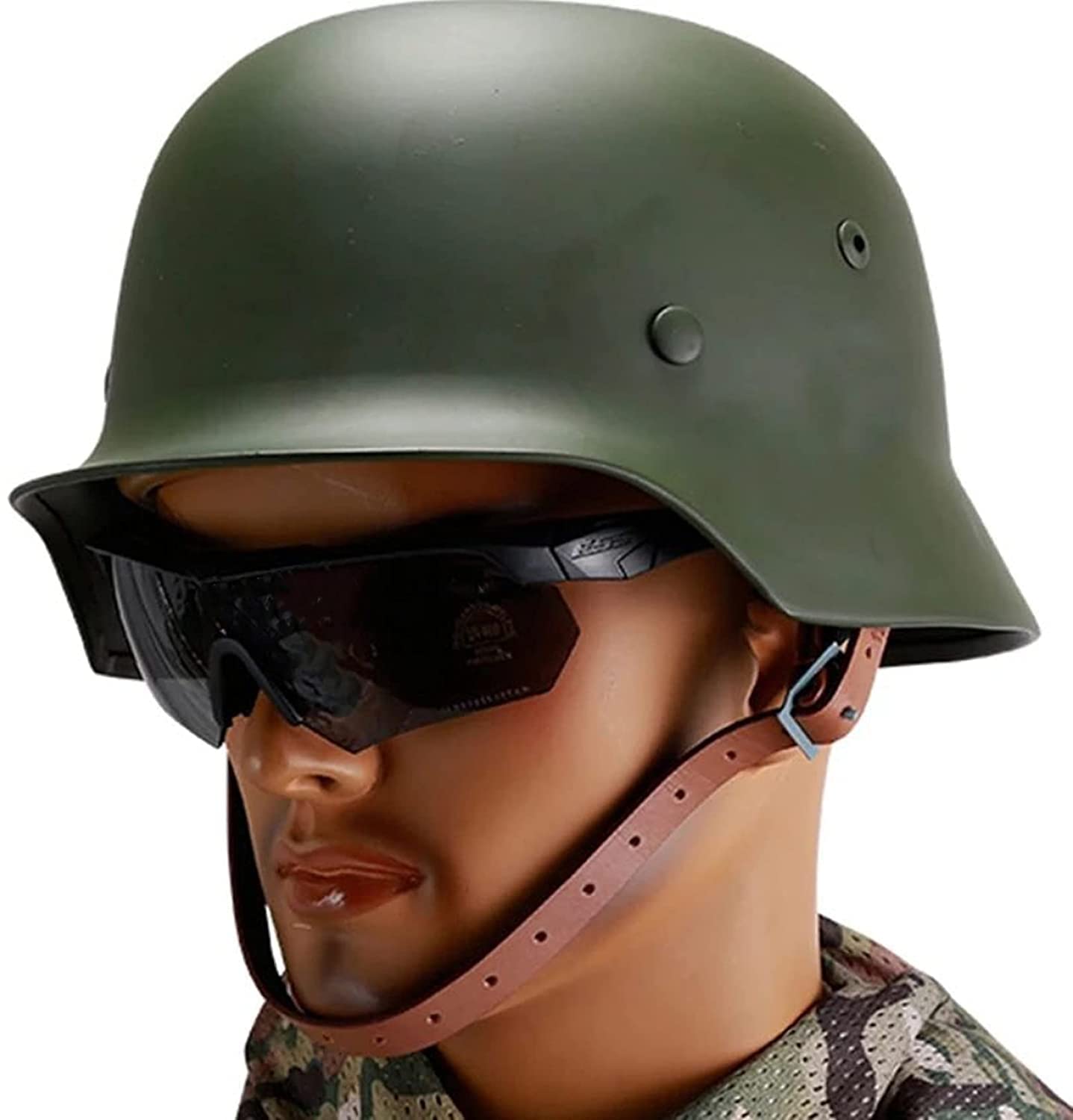 Casque en acier Stahlhelm M35 M1935 Vert WW2