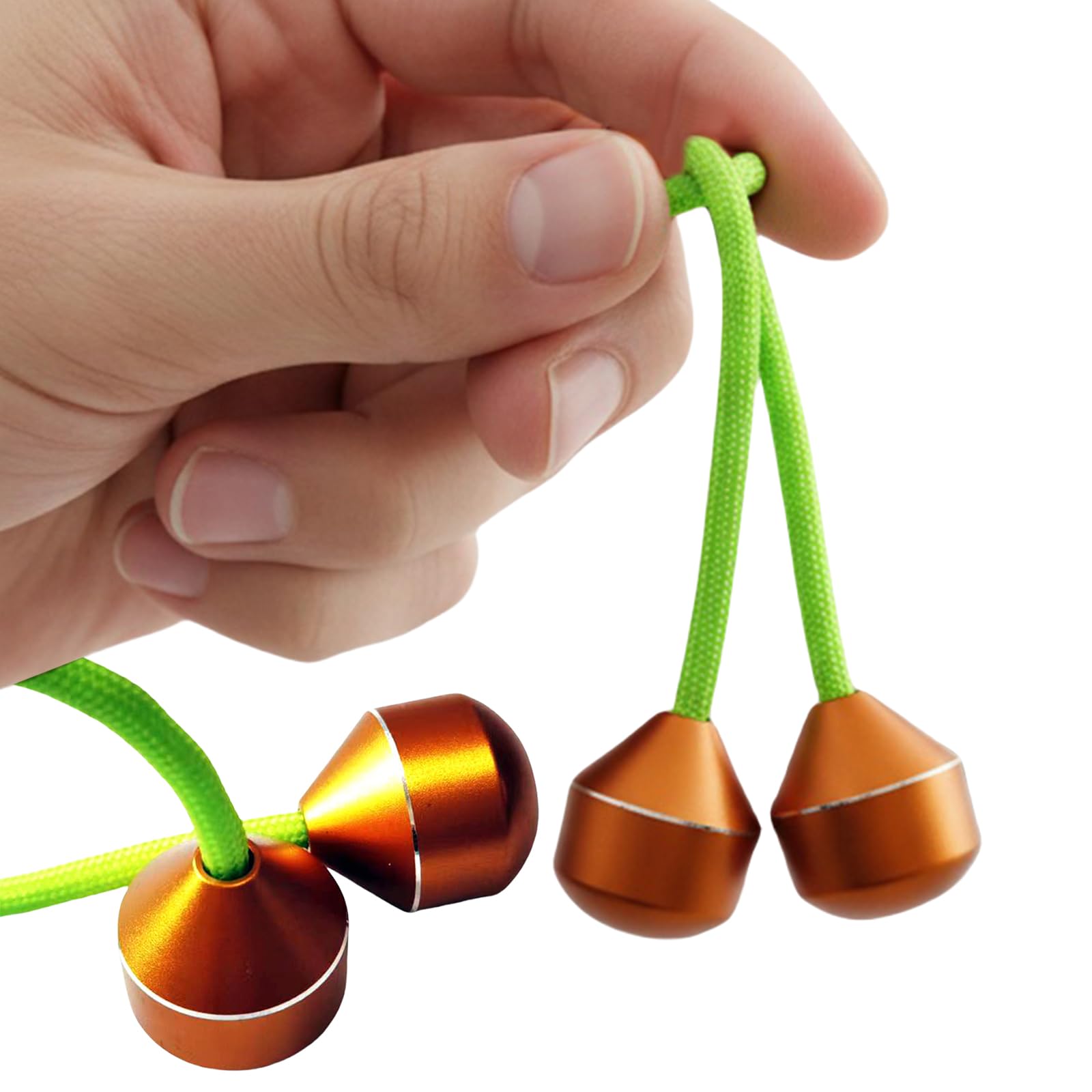 Fidget Beads, Worry Fidget Finger Toy with Paracord, Metal Weighted Stress Relief Fidget Toy, Portable Beads Skill Toy with Rope for Finger Dexterity, Focus & Anxiety Relief for Men, Women & Teens