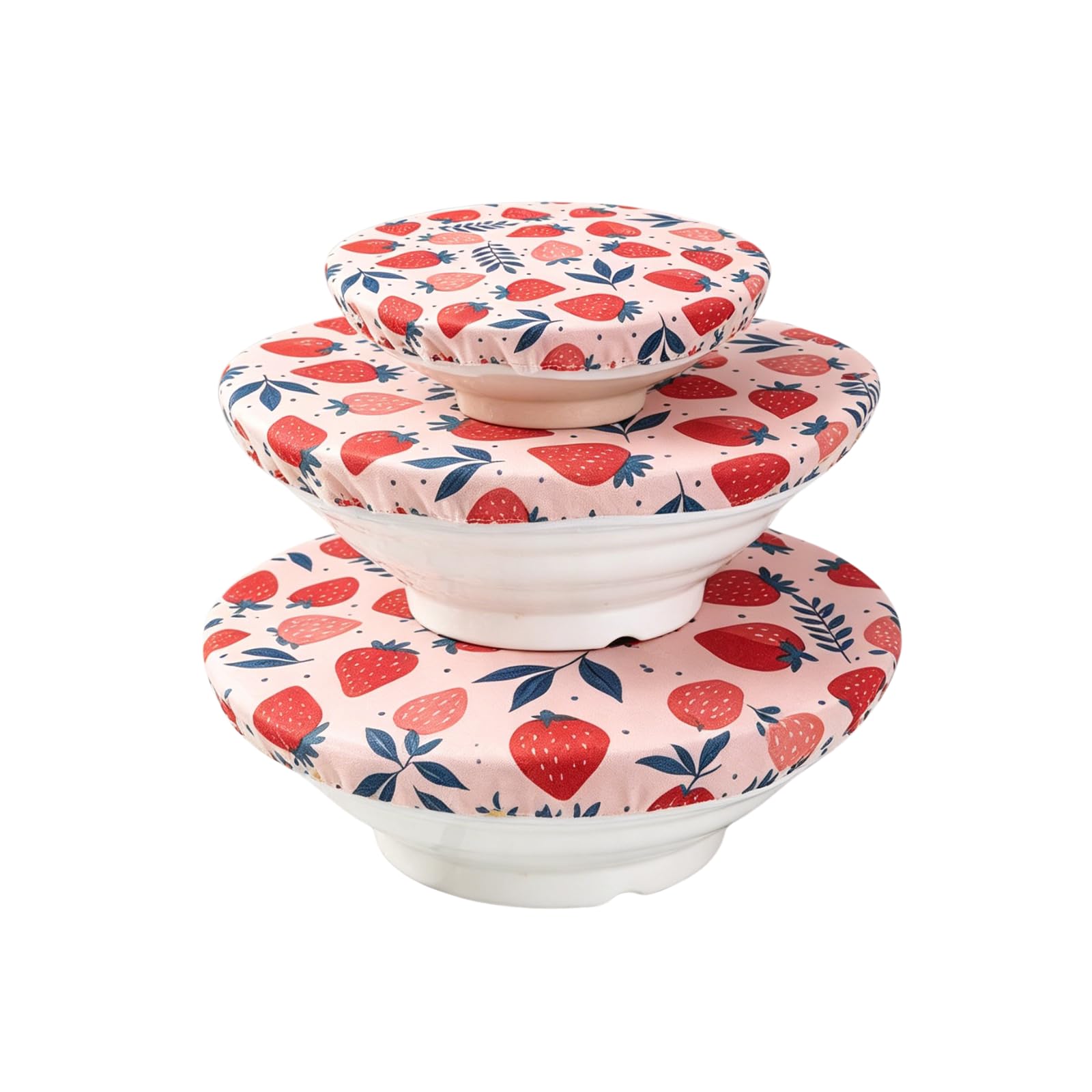 3Pcs Beeswax Bowl Covers, 6/8/10 Inch Reusable Food Covers for Bread Proofing Baskets, Mixing Bowls & Microwave Safe Dish Covers, Natural Beeswax Coated Cotton Fabric