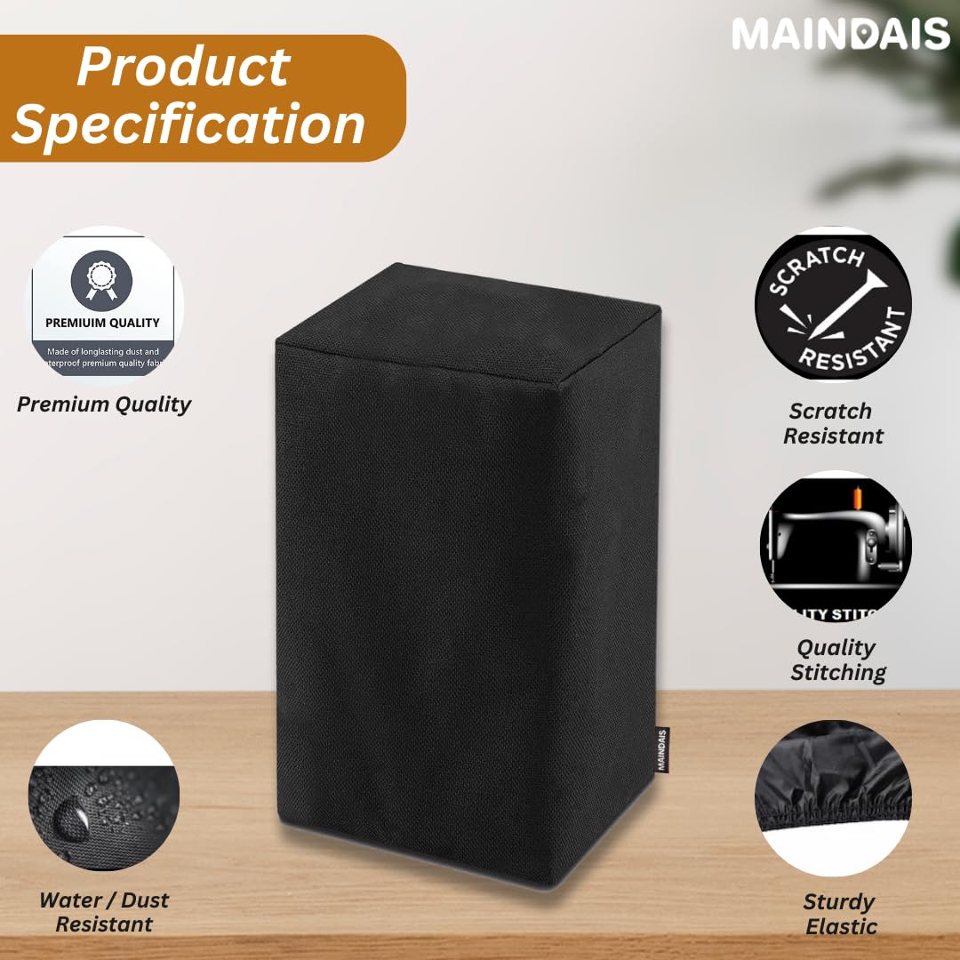 MAINDAIS Dust Proof Water Proof Washable Air Purifier Cover for FJY4033IN Size (L X W X H - 24 X 24 X 52 CM) (MDAPC-105-BLACK) 2