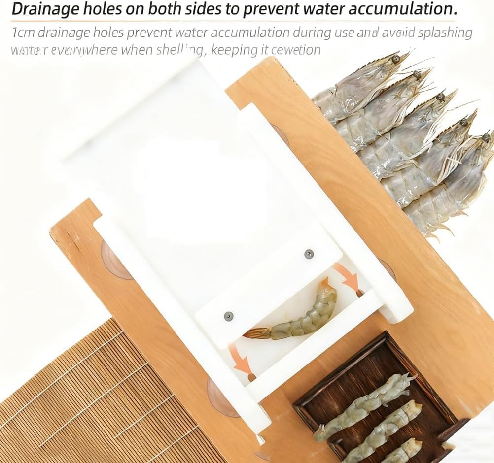 Prensa Portátil Para Tempura De Camarones Tipo Push-pull Con Orificios De Filtro Y 4 Ventosas Para Preparar Tempura Y Sushi.