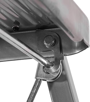 Step Ladder Heavy-Duty Steel, Non-Slip Rubber Steps, Anti-Slip Feet, Compact Platform-Ladder With Handle, Safety Folding StepLadder With 150KG Max Capacity TOUGH MASTER (4 Steps)