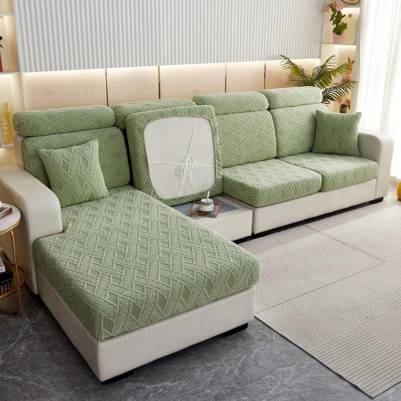 Copridivano Elasticizzato Con Penisola - Copriseduta Antigraffio Per Divani 1/2/3/4 Posti, Morbido E Facile Da Lavare - Foto 4