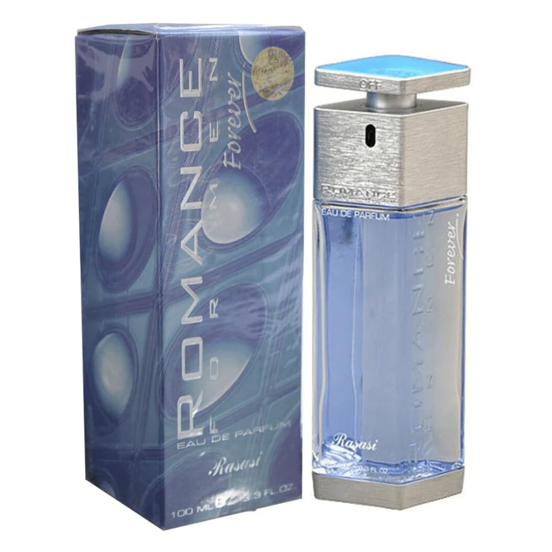 Rasasi Romance Perfume for Men - 100 ml | Long Lasting Premium Fragrance Scent | Date Night EDP French Perfume