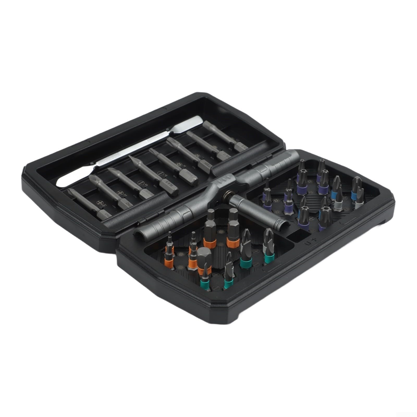 Tournevis à cliquet 132 en 1, kit de précision noir pour automobile