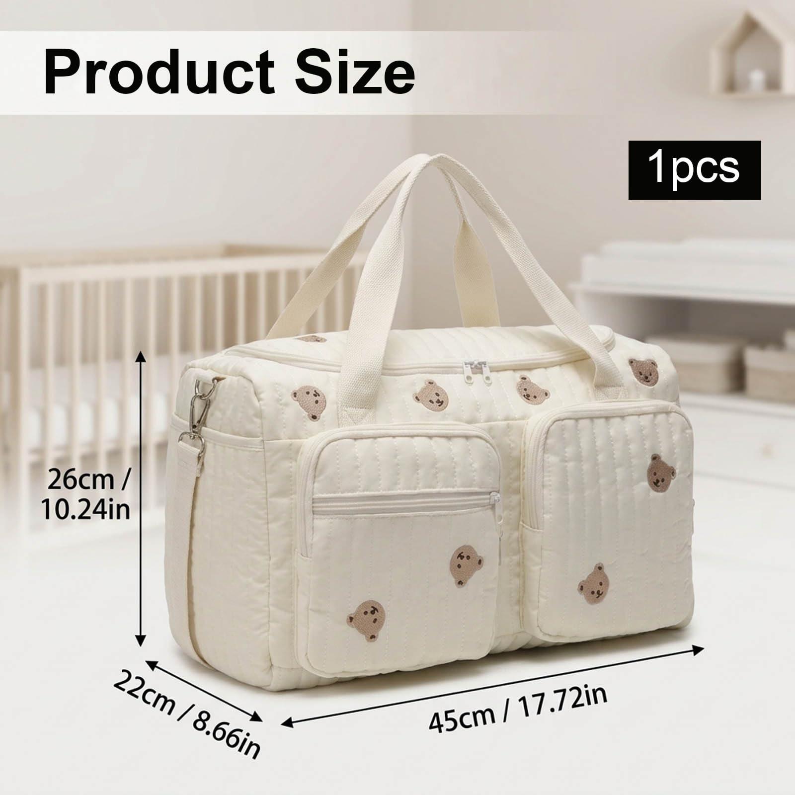 Baby Hospital Bag, Hospital Bag Essentials for Mum and Baby, Spacious Design with 48x22x26cm Dimensions — view 3