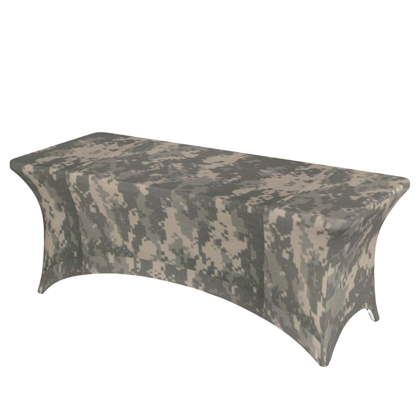 ERCgad Army Digital Camouflage Print Rectangular Tablecloth Dining Banquet Party Events Home Celebration Table Cover