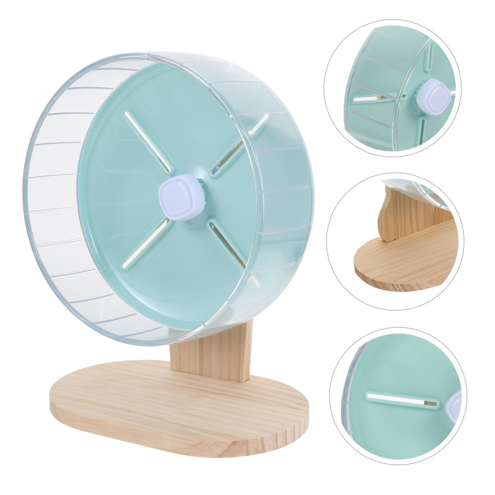 SOIMISS 1 Ensemble Roue Silencieuse pour Hamster avec Support Adorable pour Rongeurs pour Chinchillas et Améliore Animal