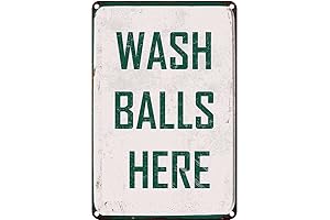 Retro - Wash Balls Here Sign 8x6 Inch