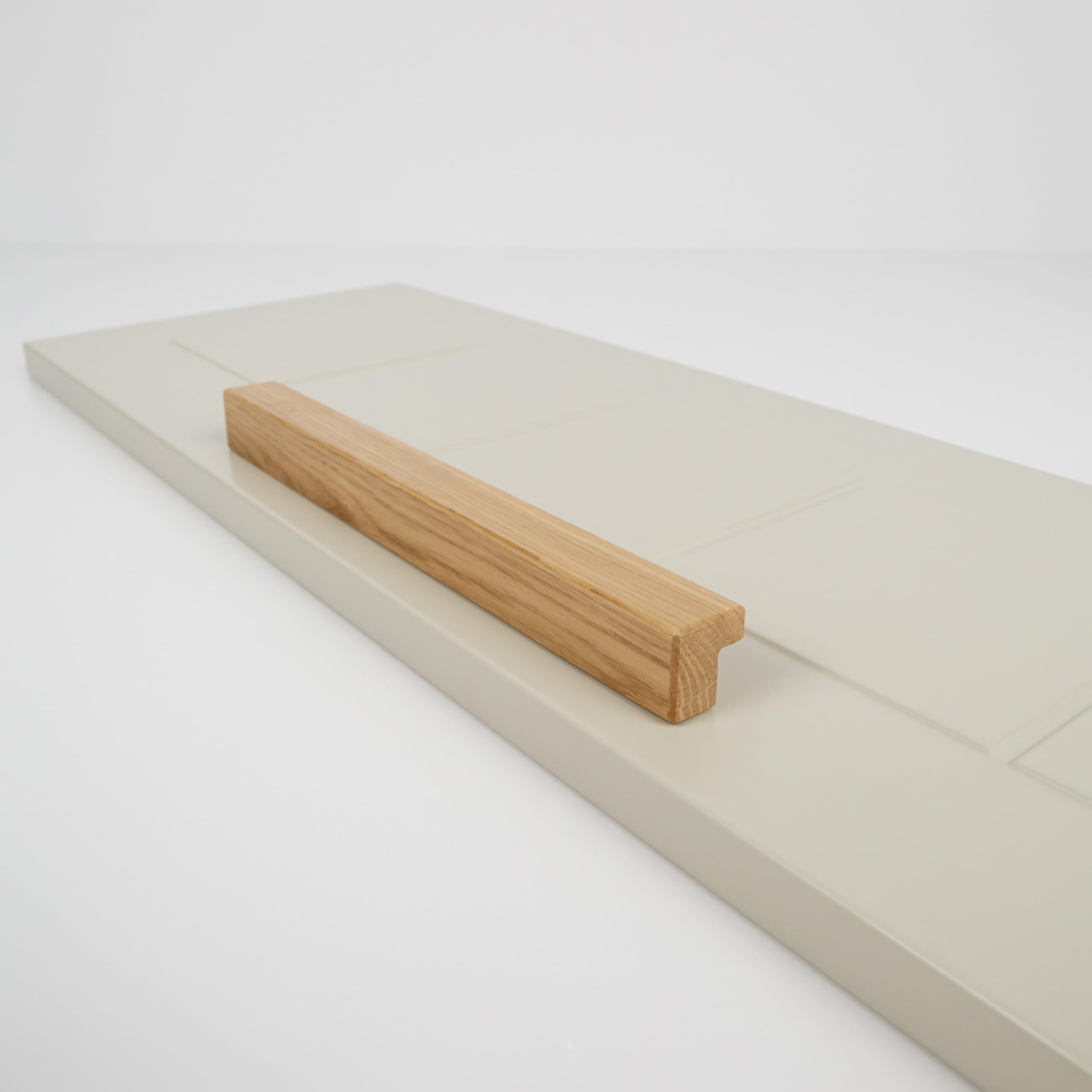 tiradores para muebles - BATO 6 piezas 20,5 cm - pomos para muebles de madera de roble - decoración de madera - tiradores para armarios de cocina - pomos para armarios