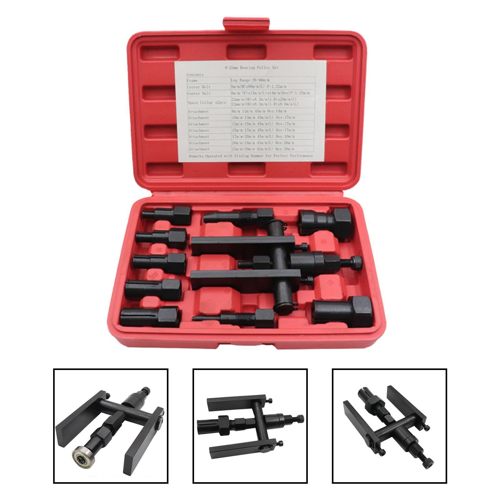 Estrattore manuale per per motociclette, per impieghi gravosi, Per | offre un utilizzo conveniente, adatto per gli appassionati del fai da te o per i meccanici professionisti. Estrattore per