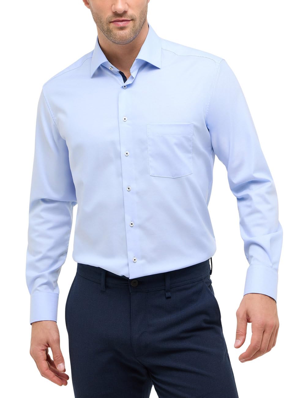 ETERNA Male Hemd unifarben MODERN FIT