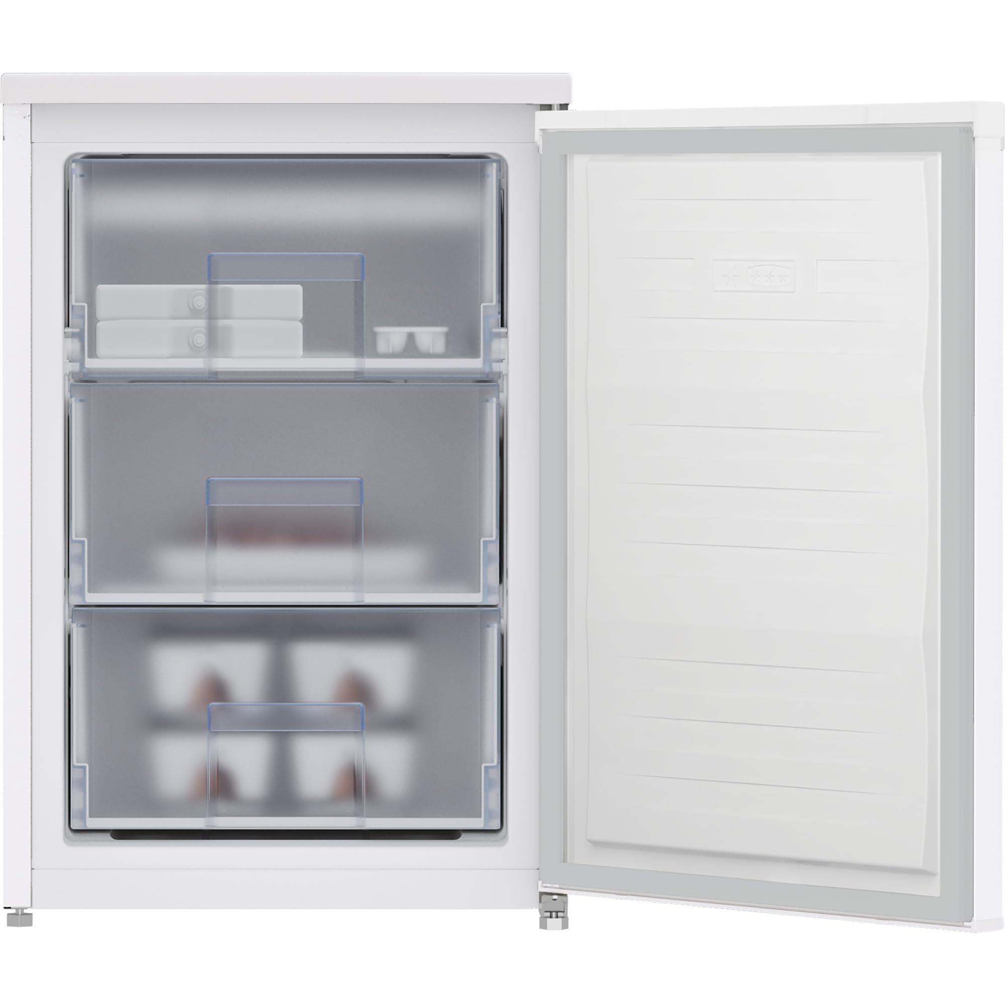 Beko FSE1175N - Congelador de mesa MinFrost, tope de puerta intercambiable, 95 l de volumen, 37 dB (A), color blanco