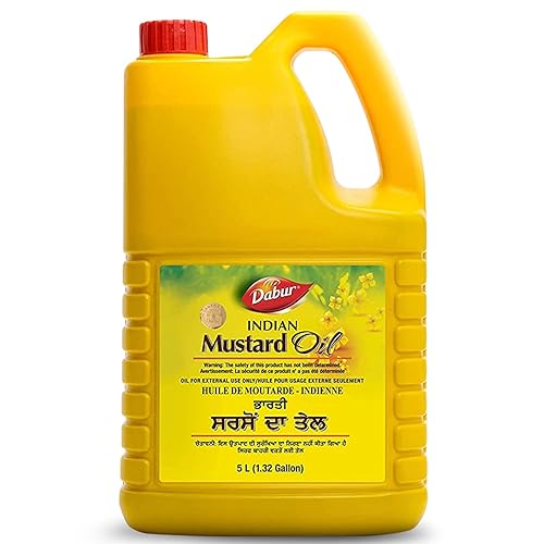 Miniatura 7 de Dabur Aceite de mostaza Kachi Ghani - Aceite de grado terapéutico sin refinar de semillas de mostaza para la piel, el cuidado del cabello y el