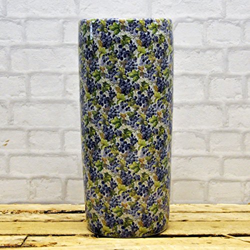 AcaciaHome 18 "Soporte de Ramo de Uvas Paraguas de cerámica, diseño Floral