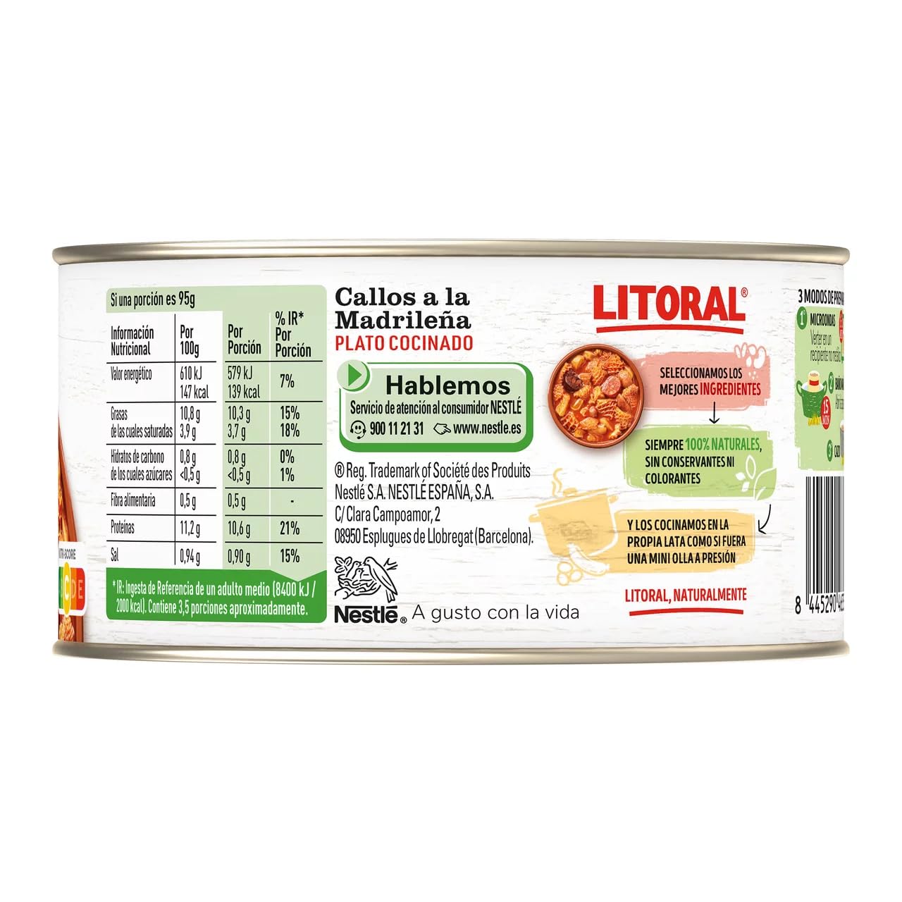 LITORAL - Callos (380 g, 2 unidades)