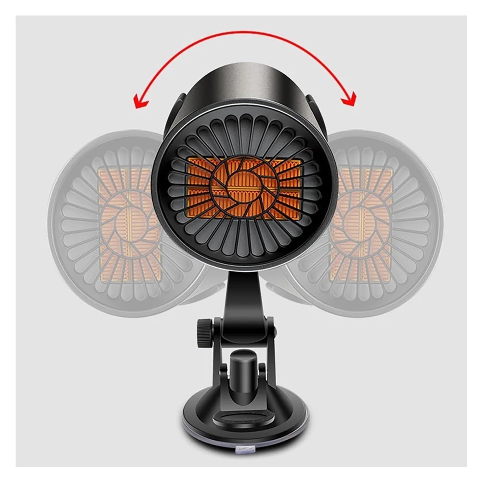 Auto-Heizlüfter 12V 24V 150W Schnellheizender, drehbarer Entfeuchter/Entfroster for Fahrzeug-Windschutzscheibe(24V)