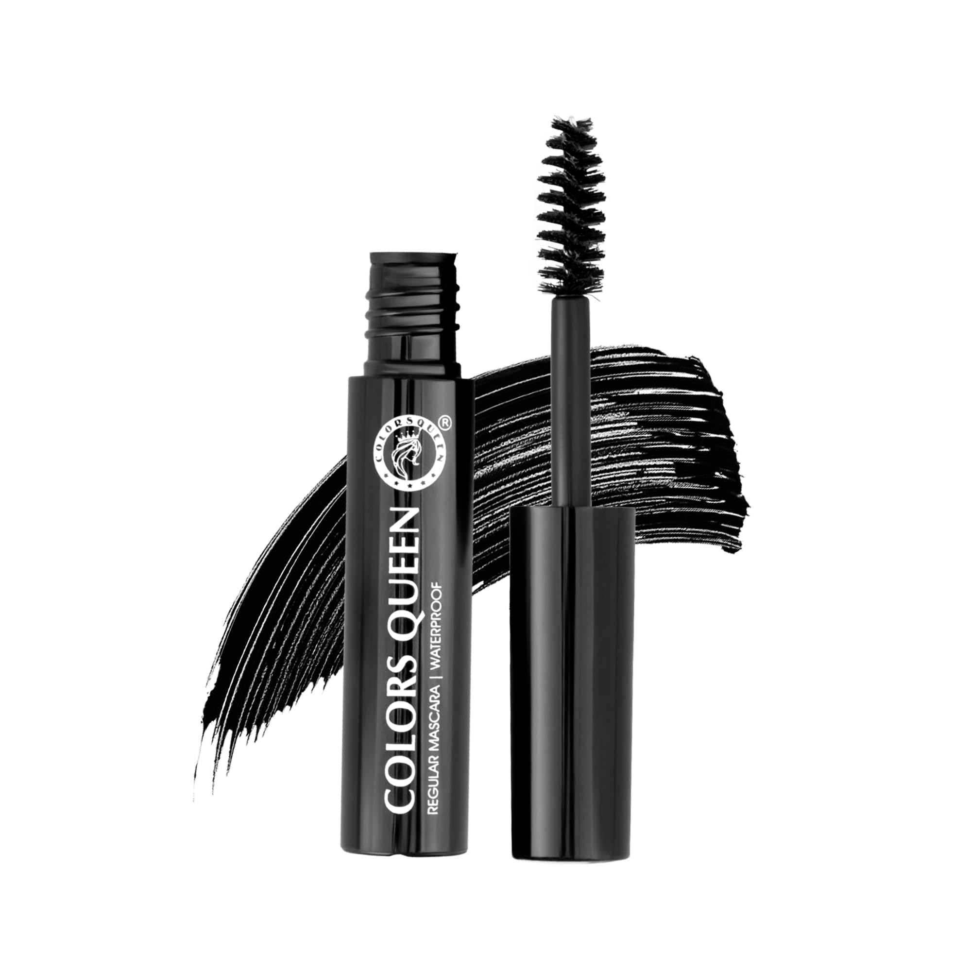 Colors Queen Regular Mascara Waterproof Black | Curling & Lifting Effect | Lightweight | No Clumping | Waterproof & Smudge Proof Mascara for Women-image-9