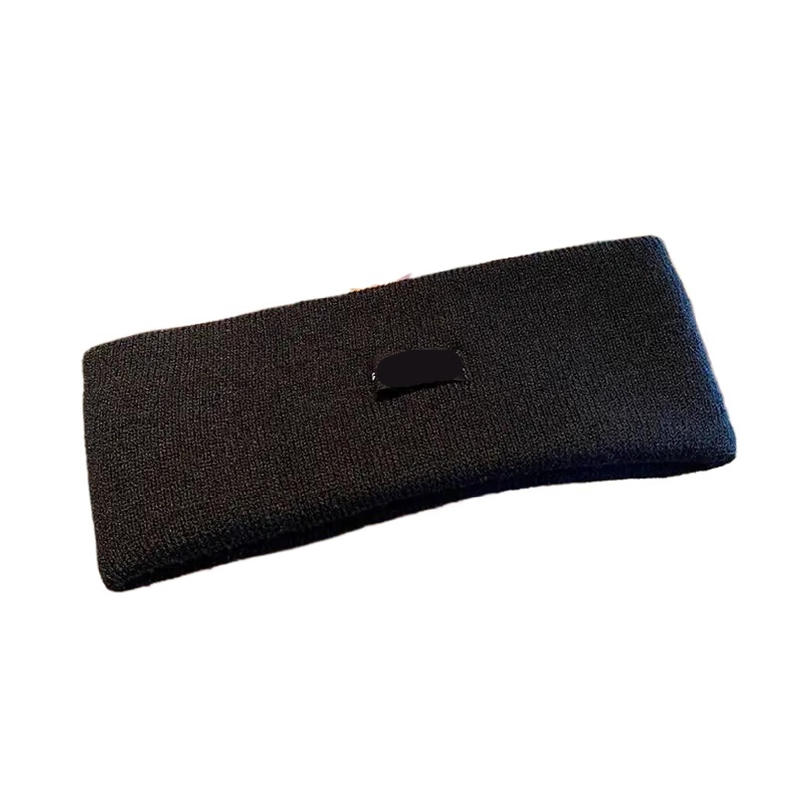 4 Uds. Diadema lateral ancha for invierno, diademas deportivas for lavar la cara en ciclismo, pañuelos tejidos de algodón suave for niñas, accesorios for el cabello Para Mujer(Black)