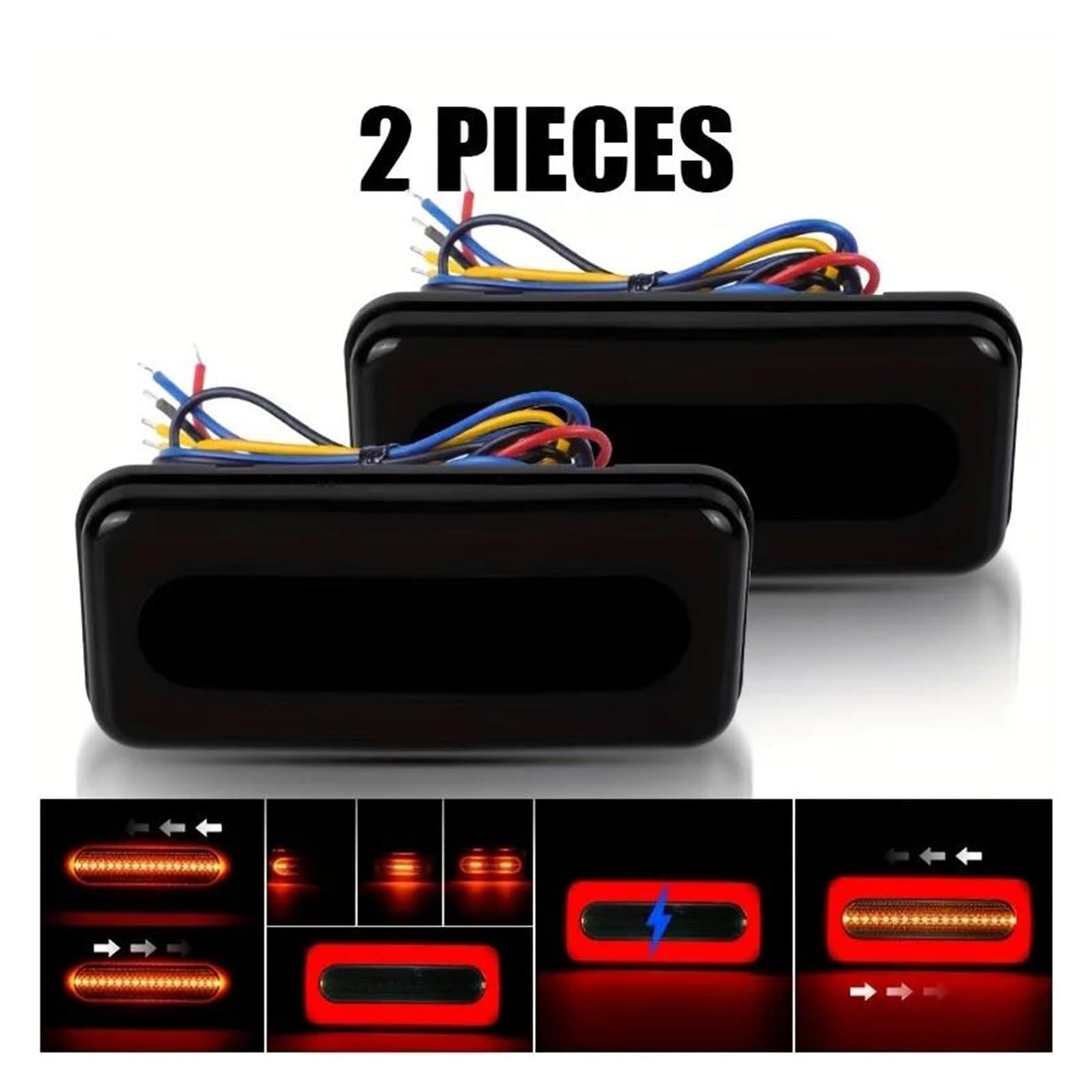 Gruppo Ottico Posteriore Lato Scorrevole Luce Svolta Freno Coda Universale 12V 24V 3 in 1 Stop Posteriore