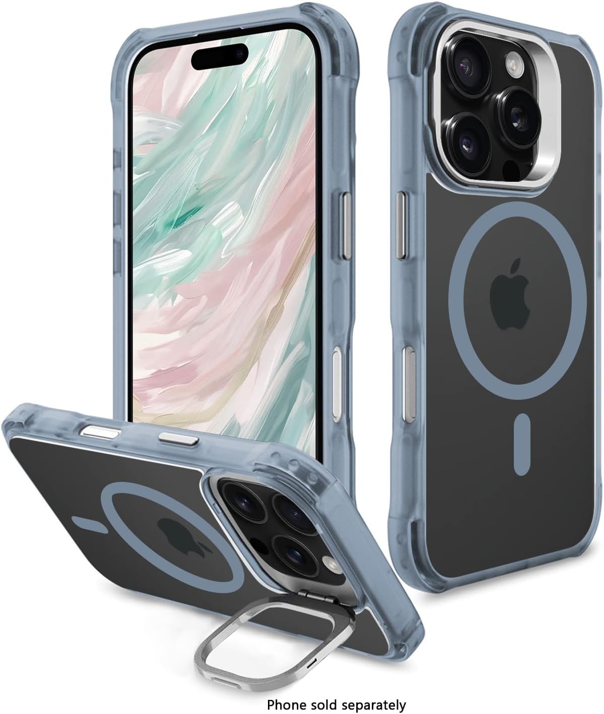 SaharaCase - Venture-X Series Kickstand Case Compatible with Magsafe for iPhone 16 Pro Max - Oasis Blue (CP00690)