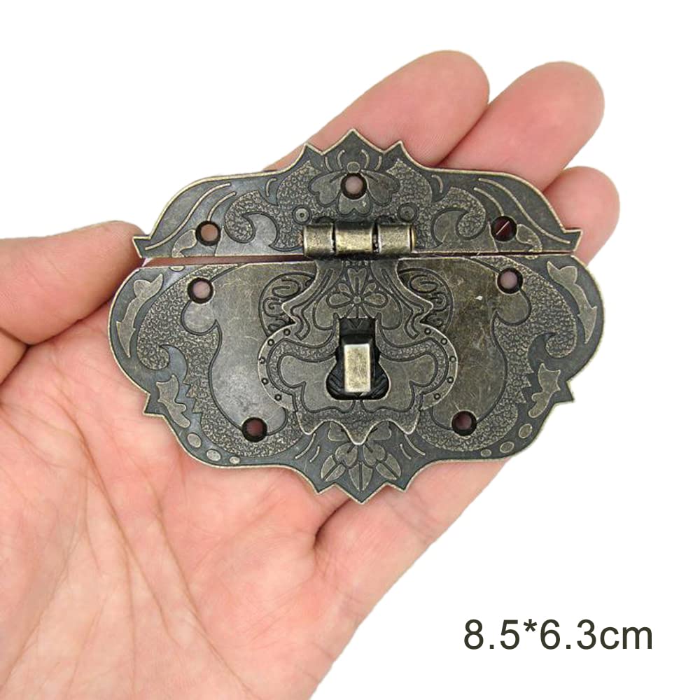 Antique Brass Hasps - Vintage Jewelry Box Decor -4