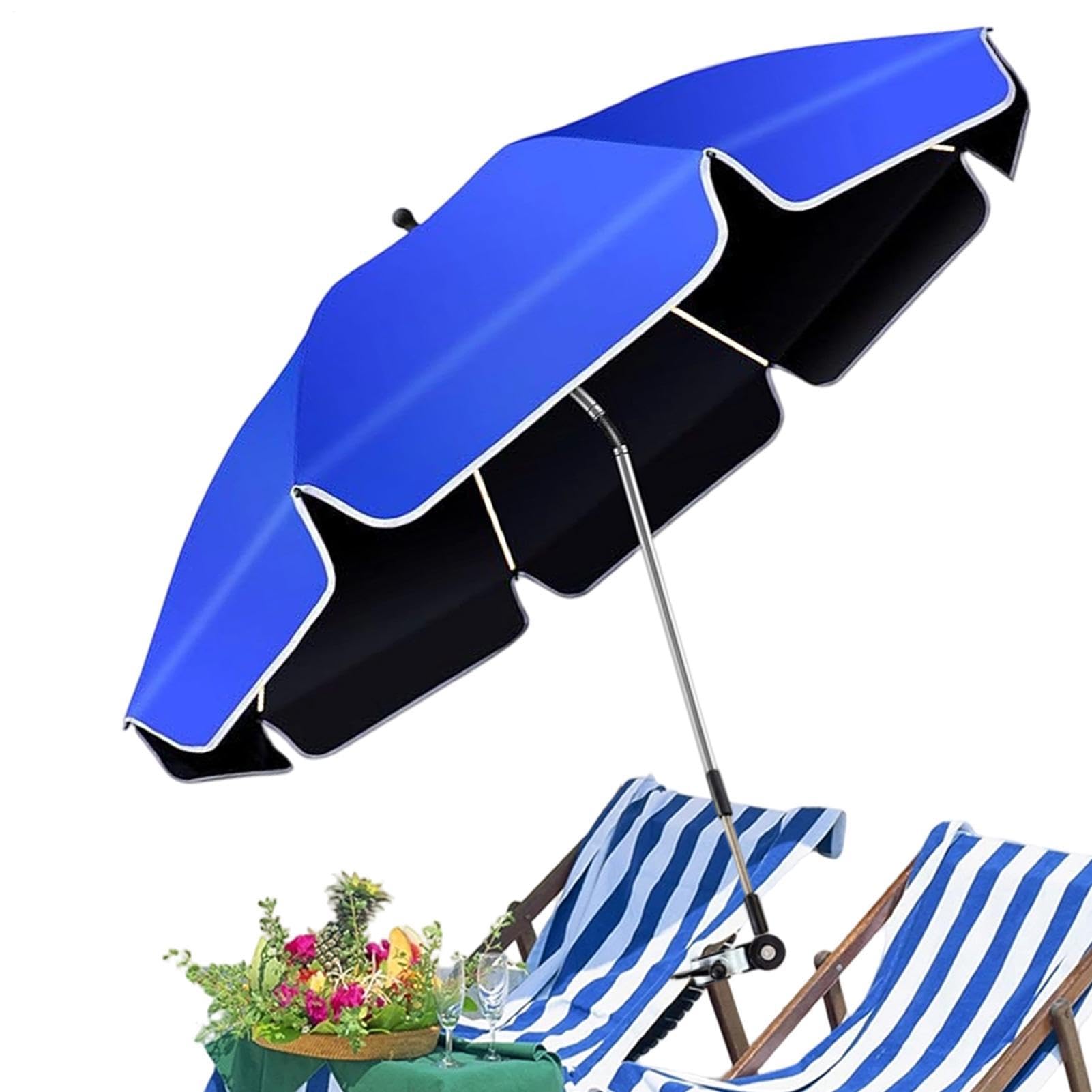 Ombrellone A Clip Per Sedia Tettuccio Regolabile A 360° Con Clip E | Ombrellone Con Morsetto Da Ringhiera Della Sedia Per Esterno Campeggio Spiaggia Giardino Pesca Balcone Vacanza