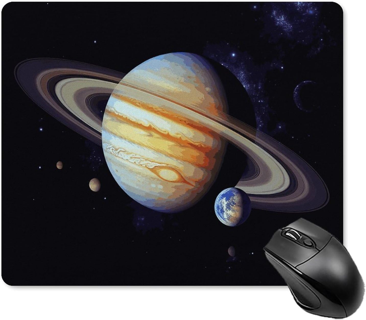 Planet Jupiter スクエアマウスパッド ポータブルコンピュータマウスパッド 滑り止めゴムベース 18×22cm 超薄型ゲーミングマウスマット コンピューター/ノートパソコン/オフィスデスクアクセサリー用