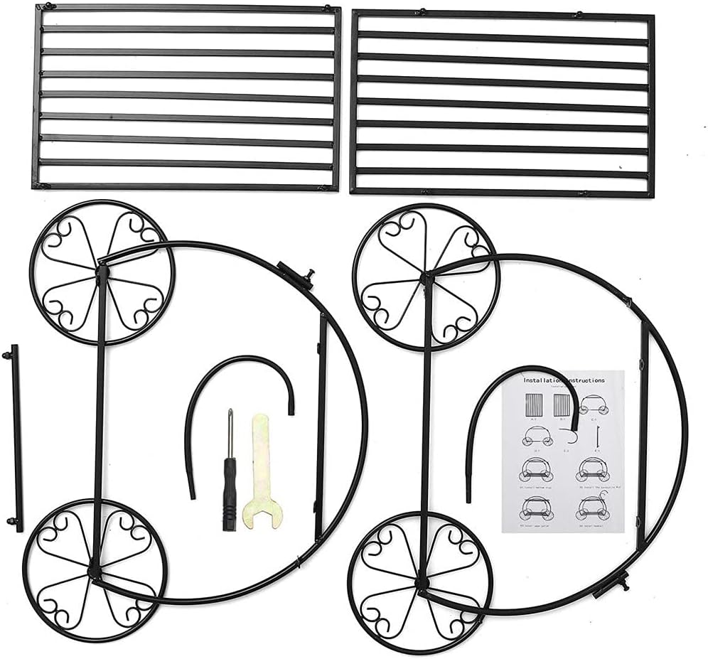 Multi-tiers Flower Plant Holder Stand Rack Metal Plant Stand Balcony Garden Flower Plant Stand(D)