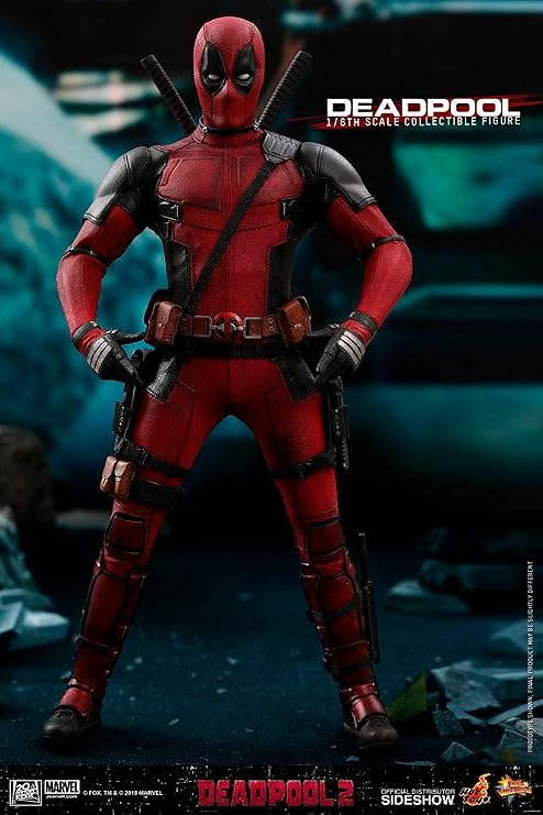 Hot Toys HT903587 1:6 Deadpool II Movie Version, Red & Black