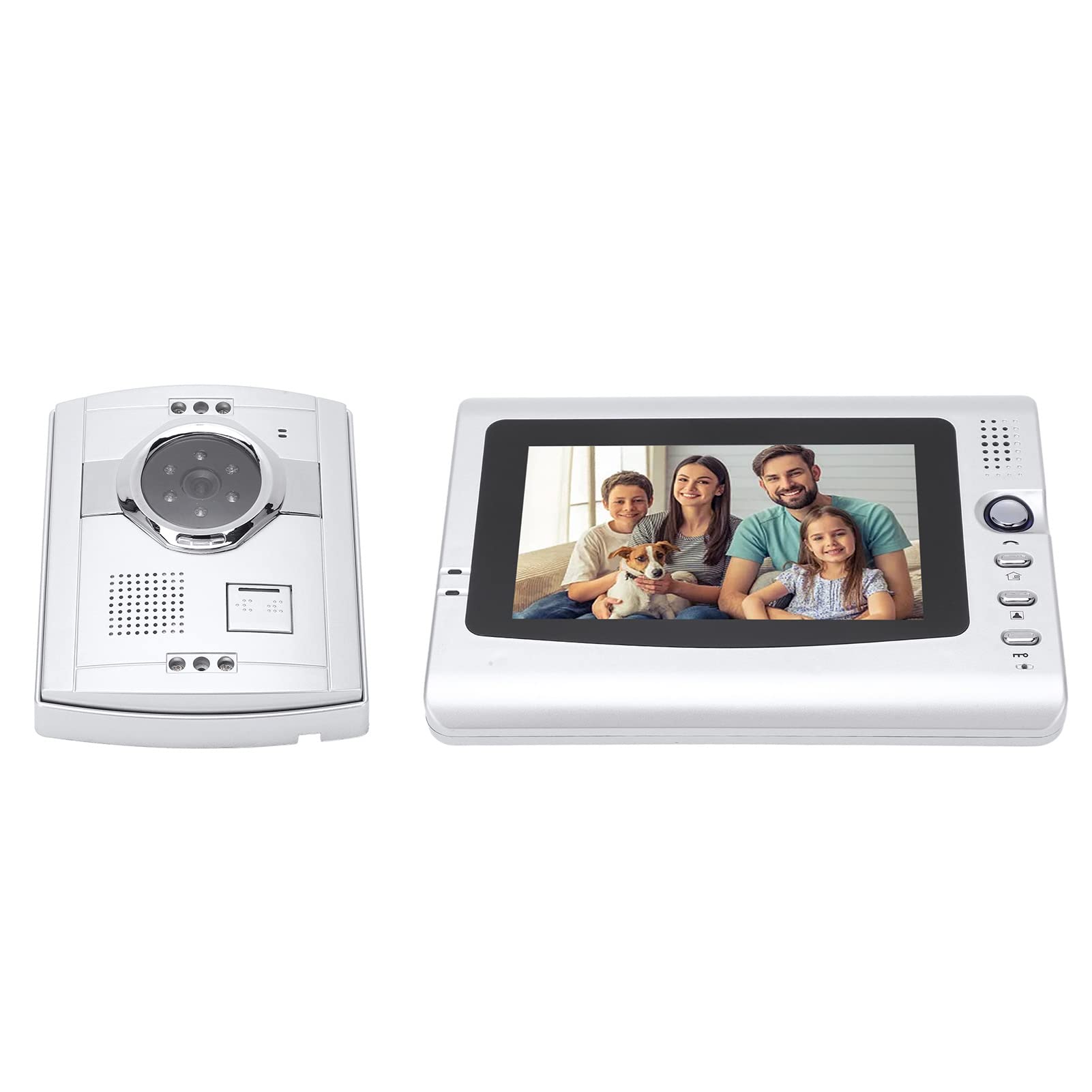 Home Video Doorbell 7 Inch Clear Pictures 16 Rings High Definition Video Doorbell Camera for Villas (EU Plug)