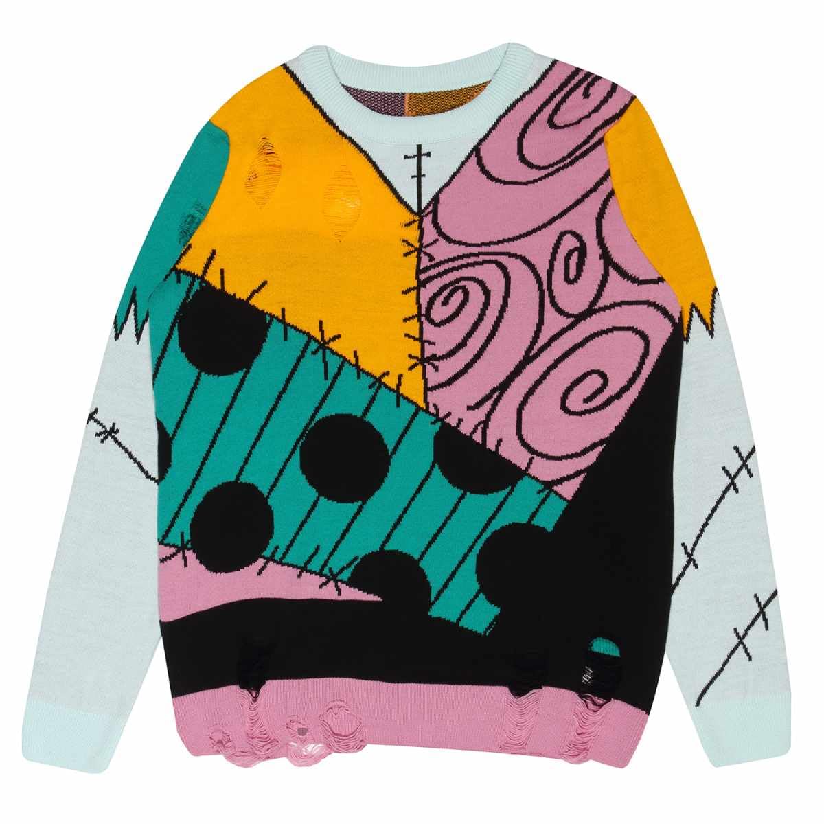 Nightmare Before Christmas Men's Multicoloured Sally Outfit Jumper - L