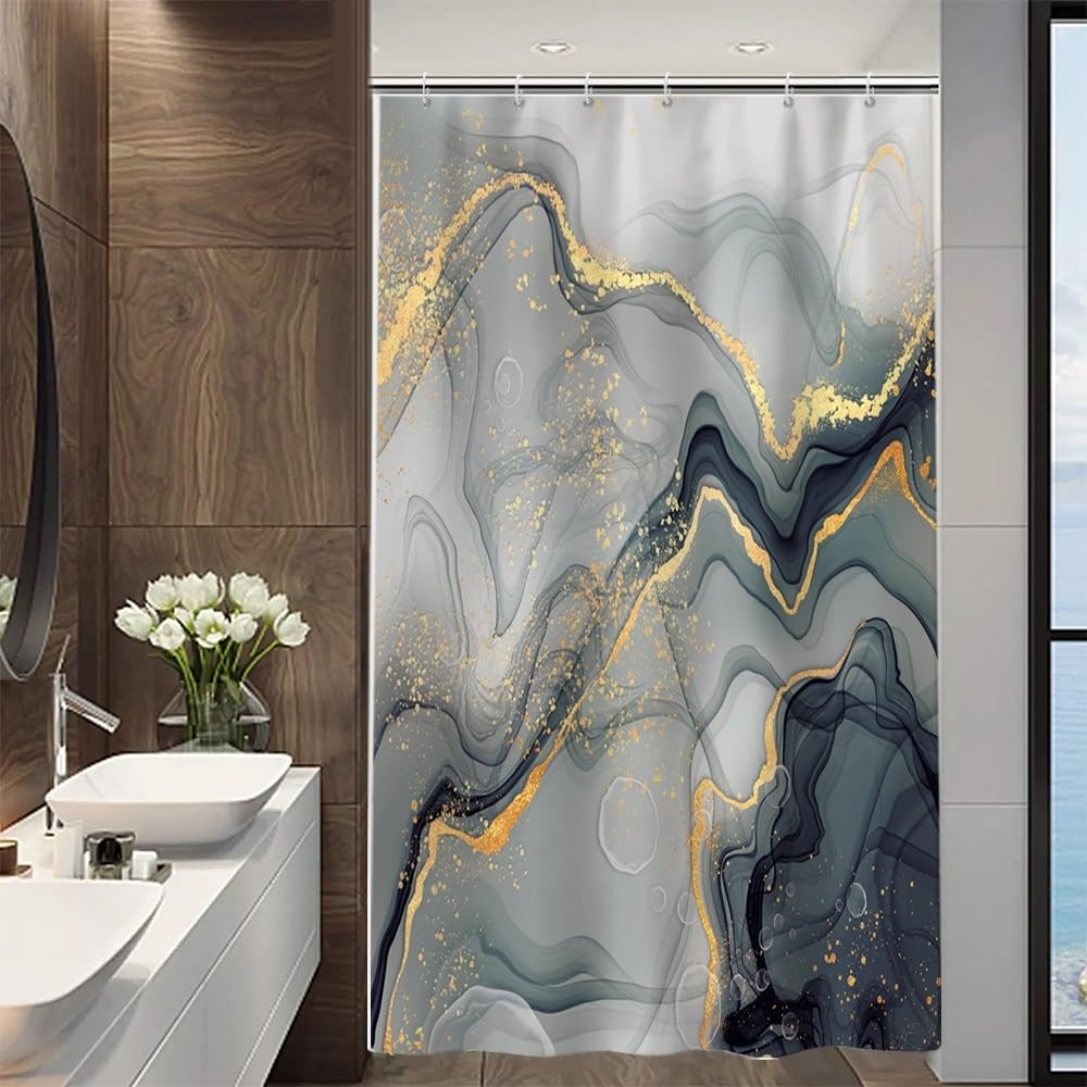 Tenda Doccia Antimuffa 180 X 180cm, Impermeabile Asciugatura Rapida Lavabile Poliestere Floreale Pianta A Foglia Uccello Tenda Bagno Per Doccia Con 12 Anelli Per La Vasca Da Hotel