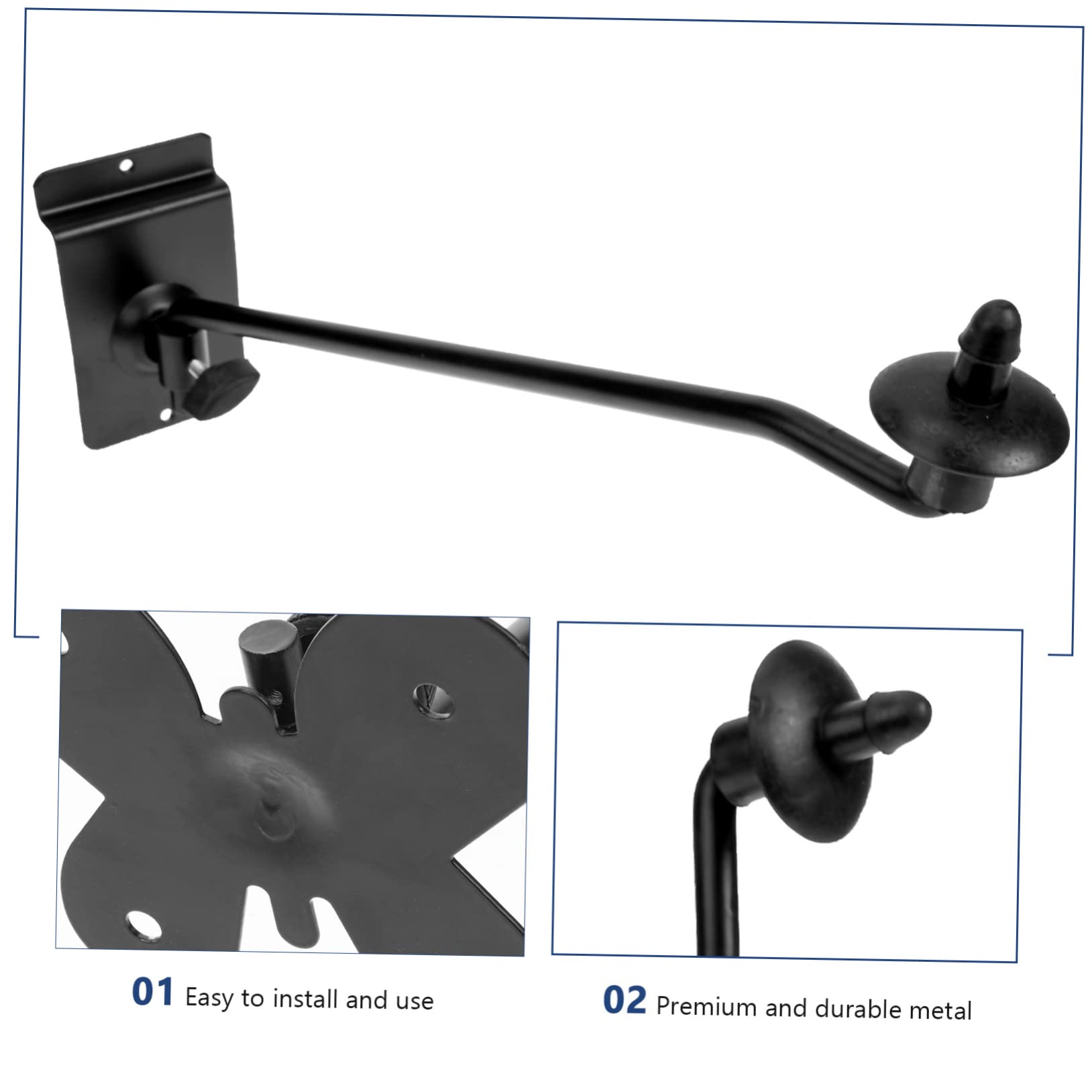 BESTonZON Replacement Drum Part Metal Drum Cymbal Arm Wall Support Cymbal Disc Arm Holder