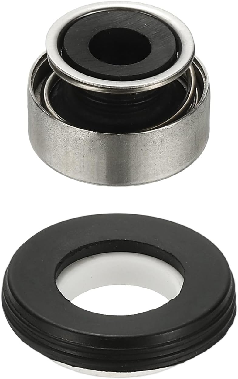 PATIKIL Mechanical Seal Kit, 8mm / 0.3 Inch Gas Water Pump Replace Mechanical Shaft Seal Replacement Kit