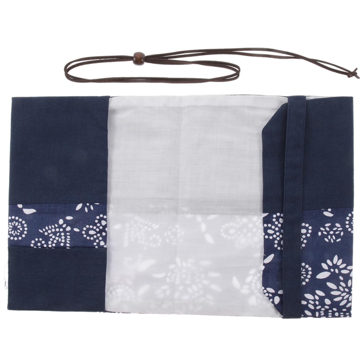 NUOBESTY Lot De 4 Couvertures De Livres En Tissu Teint Bleu Encre Protection Transparente Classeurs Scrapbooking Décoration De Livres Classeurs Intercalaires Autocollants Pochette