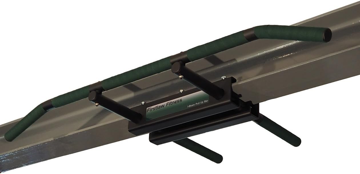 Firstlaw Fitness - 600 LBS Weight Limit - I-Beam Pull Up Bar - Straight Long Bar - Grip Tape.