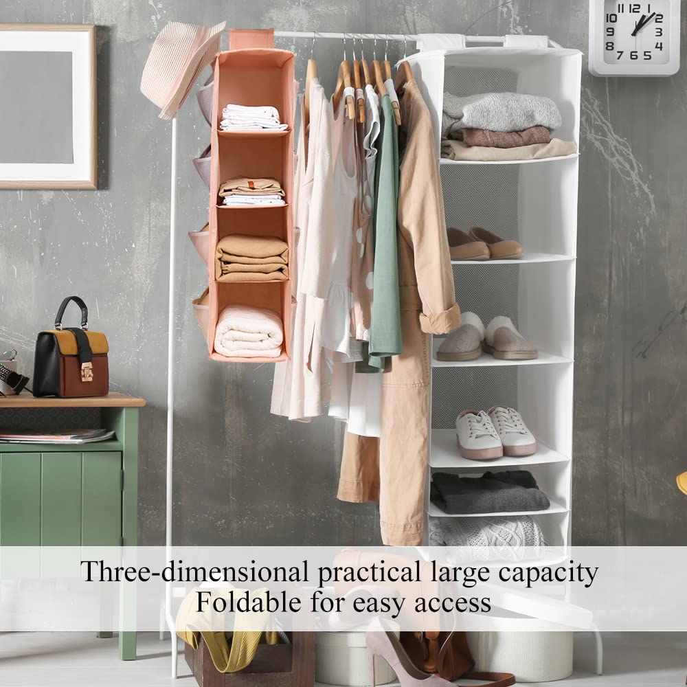 Organisateur Mural Lit - Lot De 2 - 36x22x7 Cm - Poches Multiples, Accroche Sans Perçage - Pour Chambre, Salle De Bain